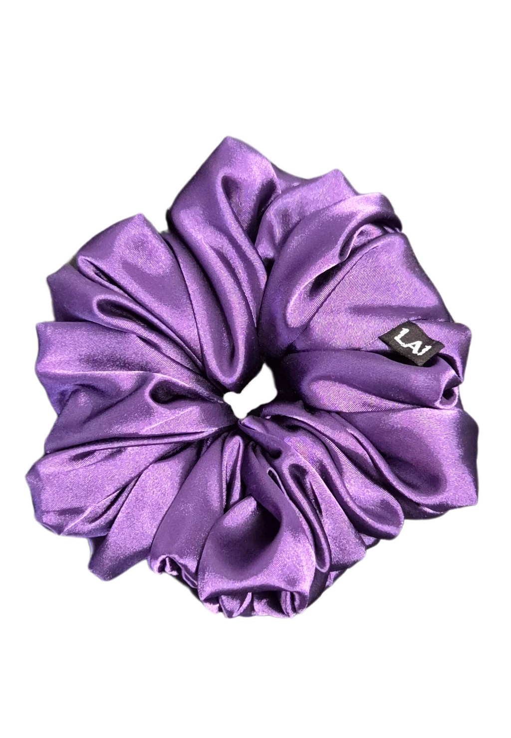 XXL Satijn Scrunchie Donker Paars