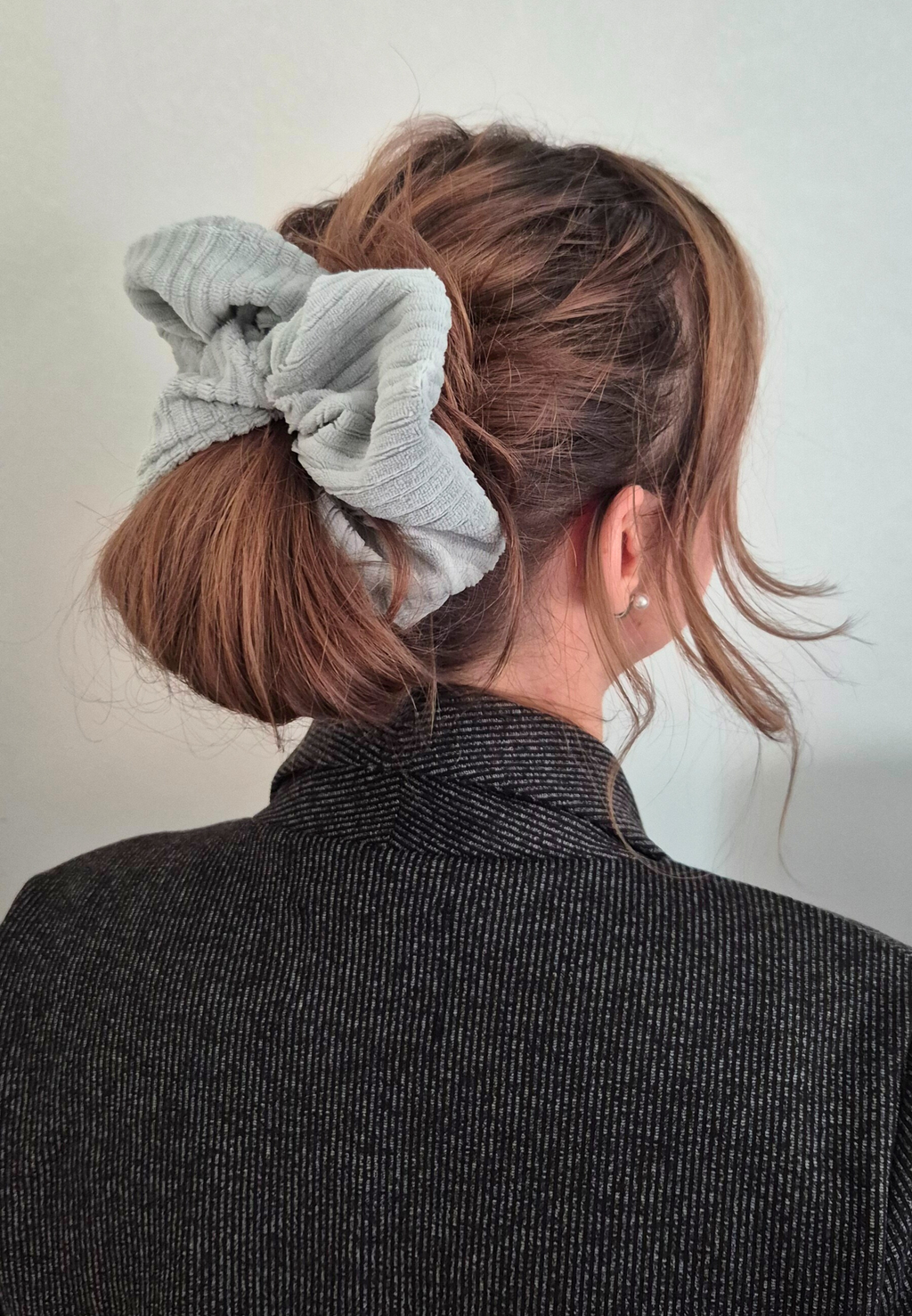 XXL Ribbed Velvet Groen - Luxe Scrunchie