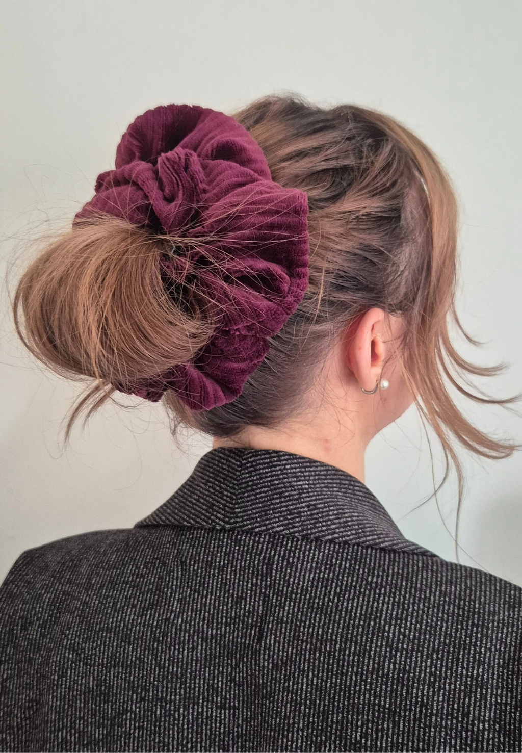 XXL Ribbed Velvet Paars