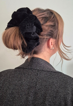 XXL Ribbed Velvet Zwart