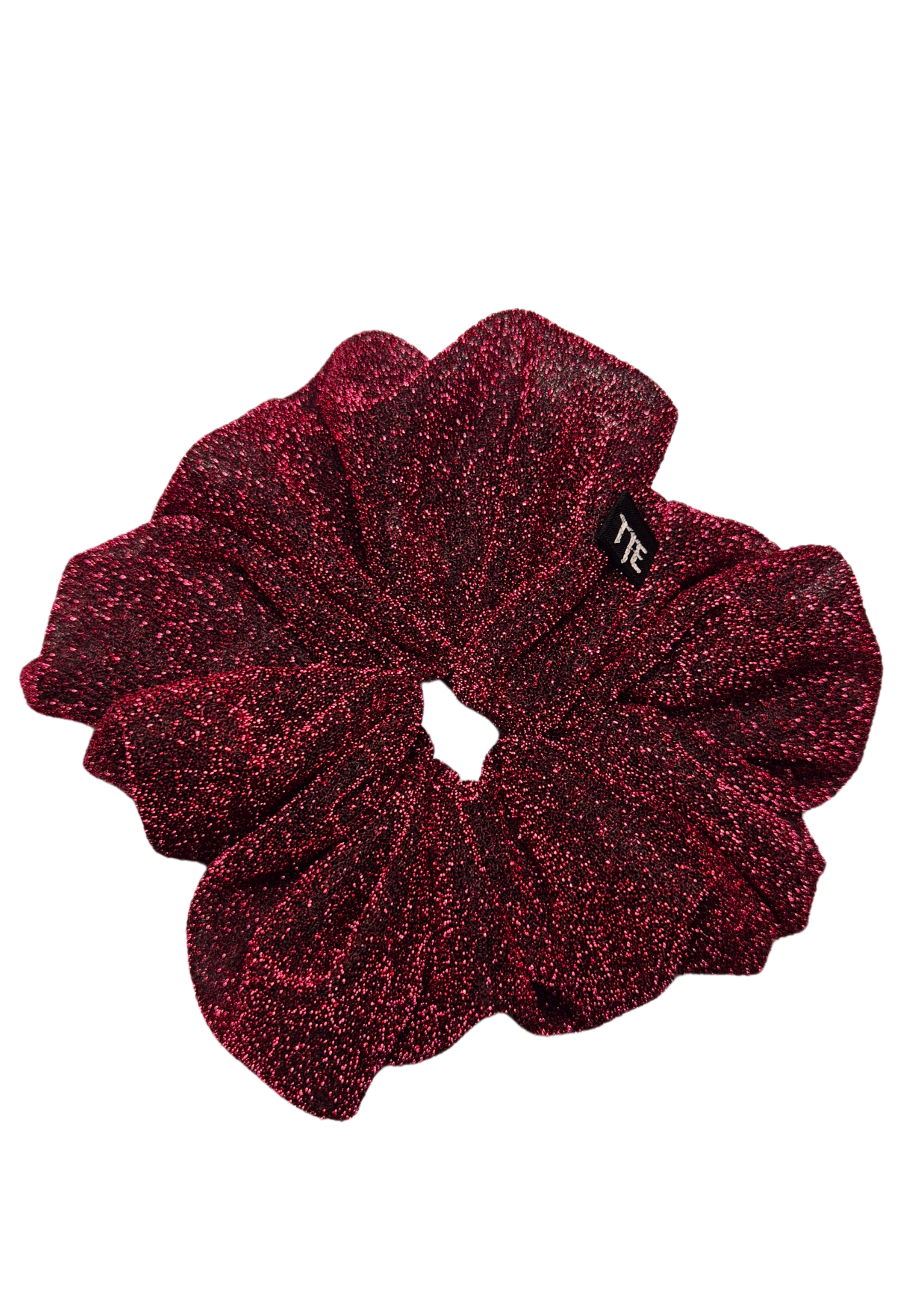 XXL Glitter Scrunchie Bordeaux