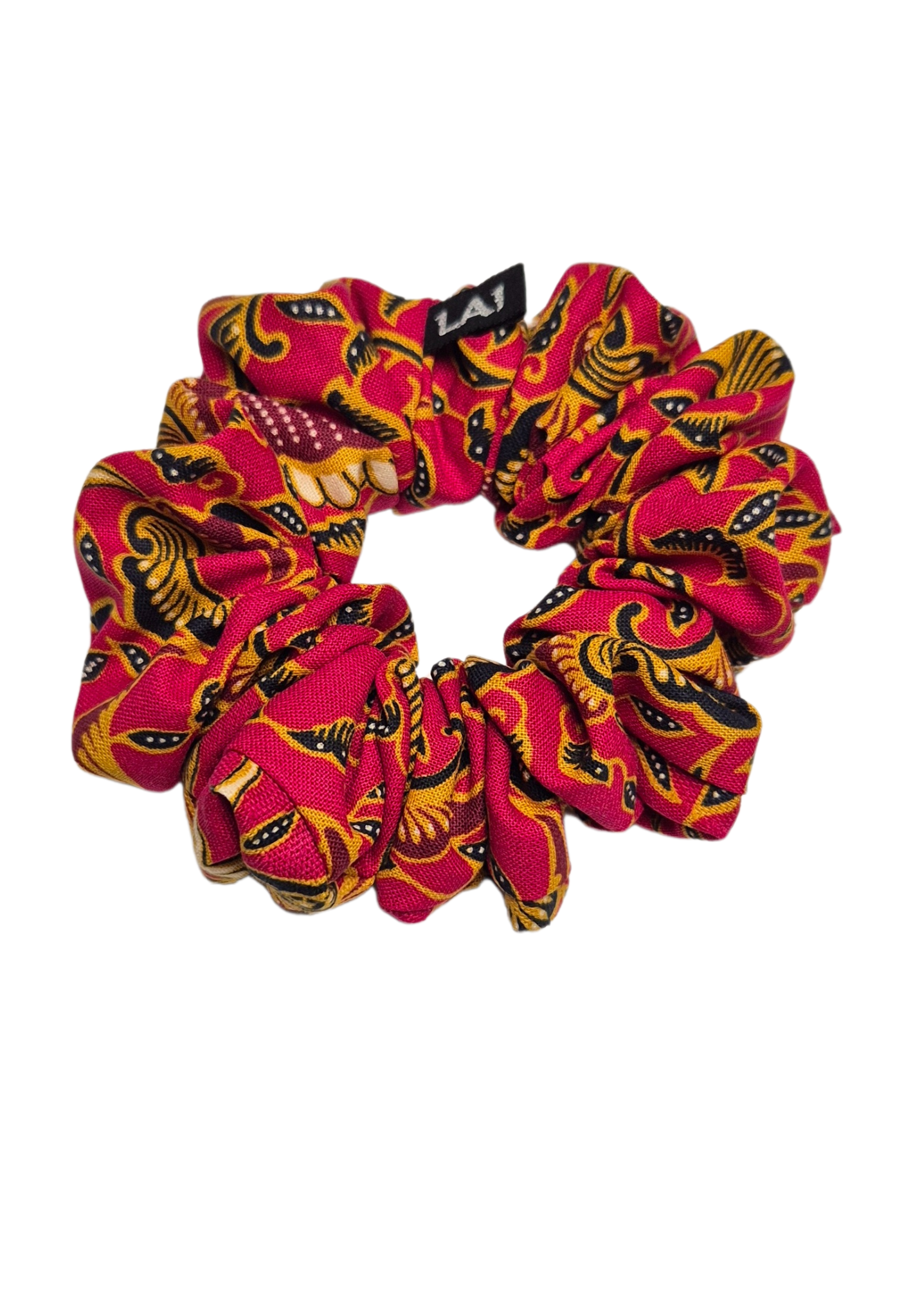 Luxe Batik Scrunchie Viscose Rood