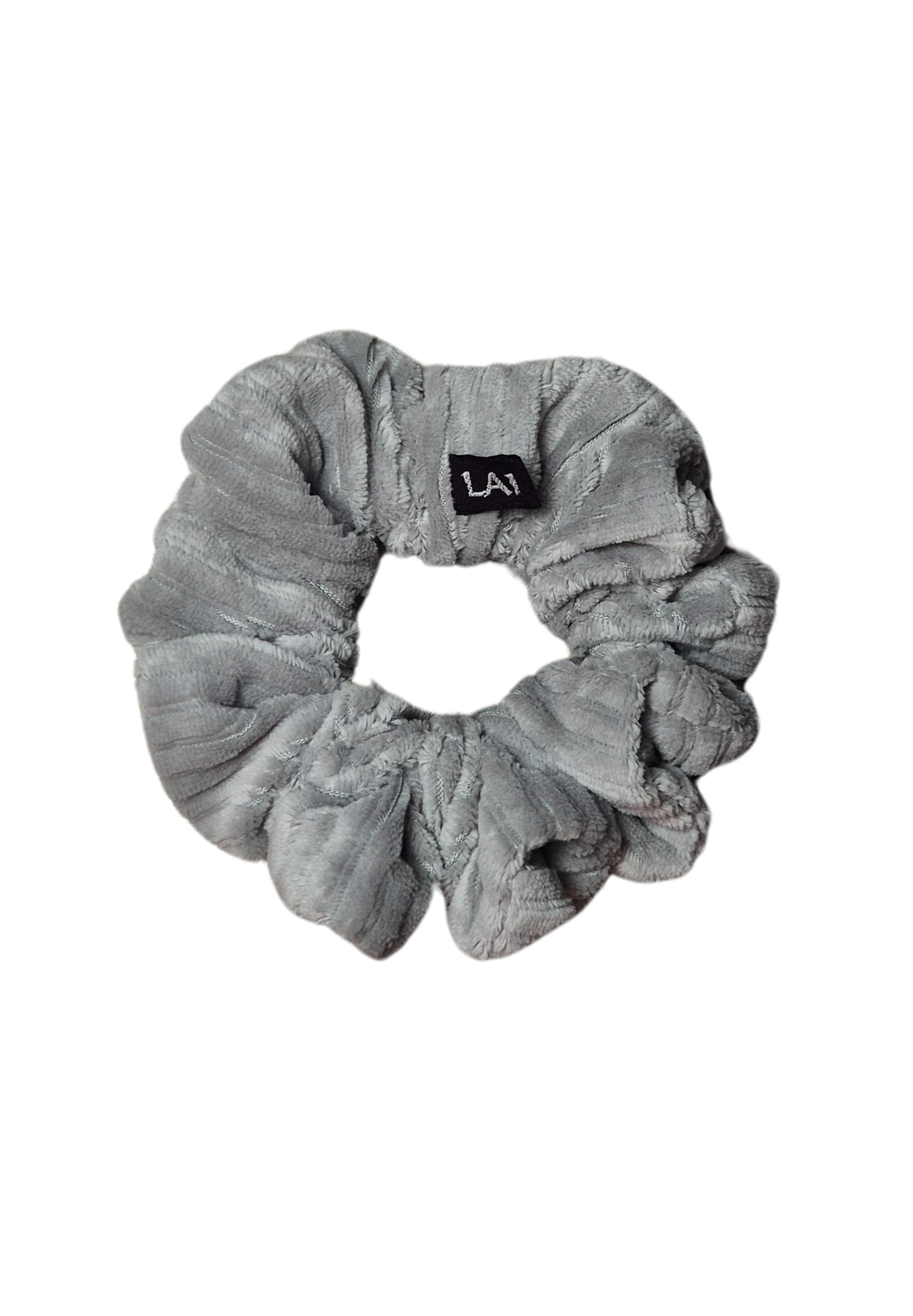 Mini Ribbed Velvet Scrunchie Mint Groen