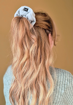 Mini Ribbed Velvet Scrunchie Mint Groen