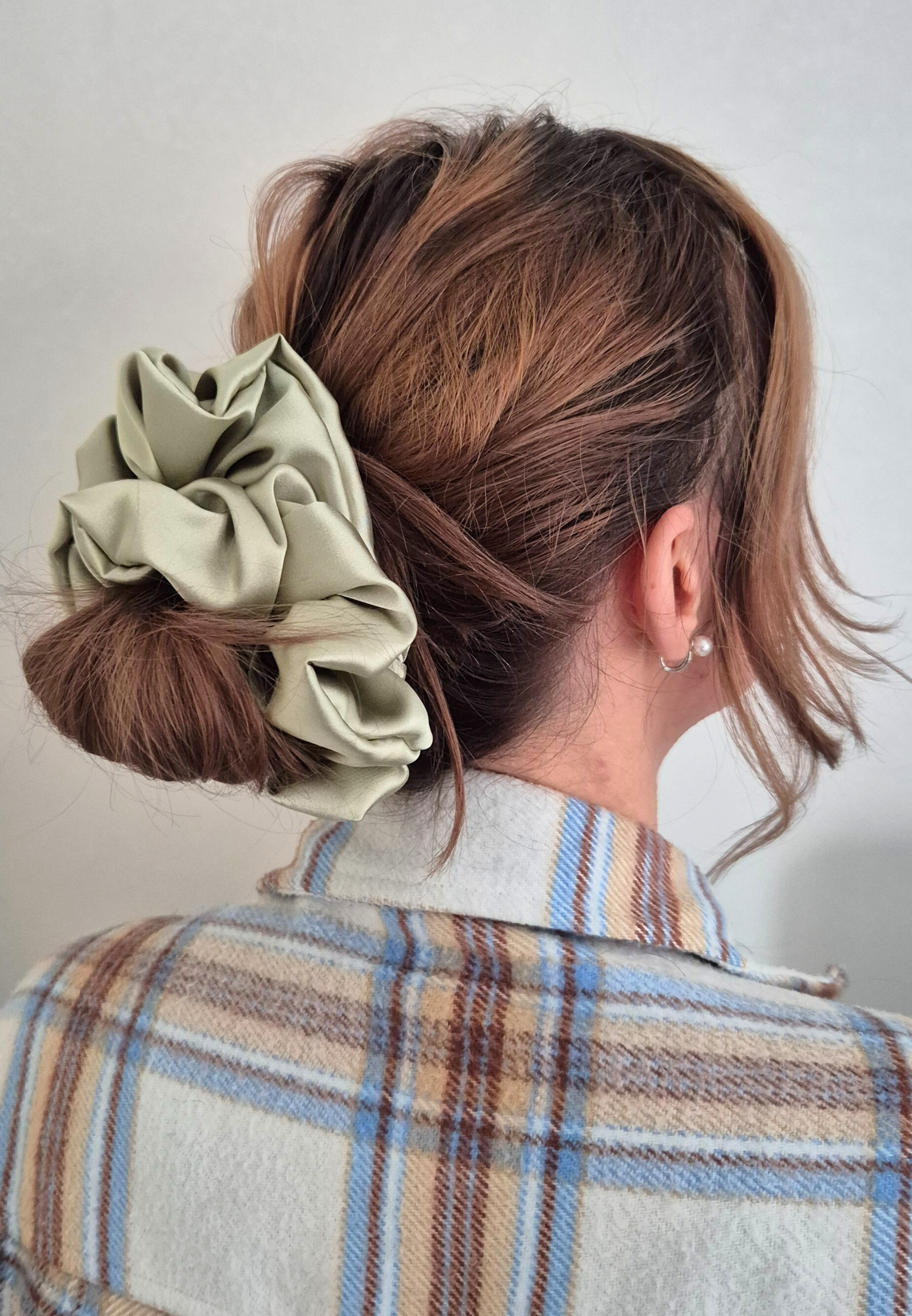 XXL Scrunchie OlijfGroen
