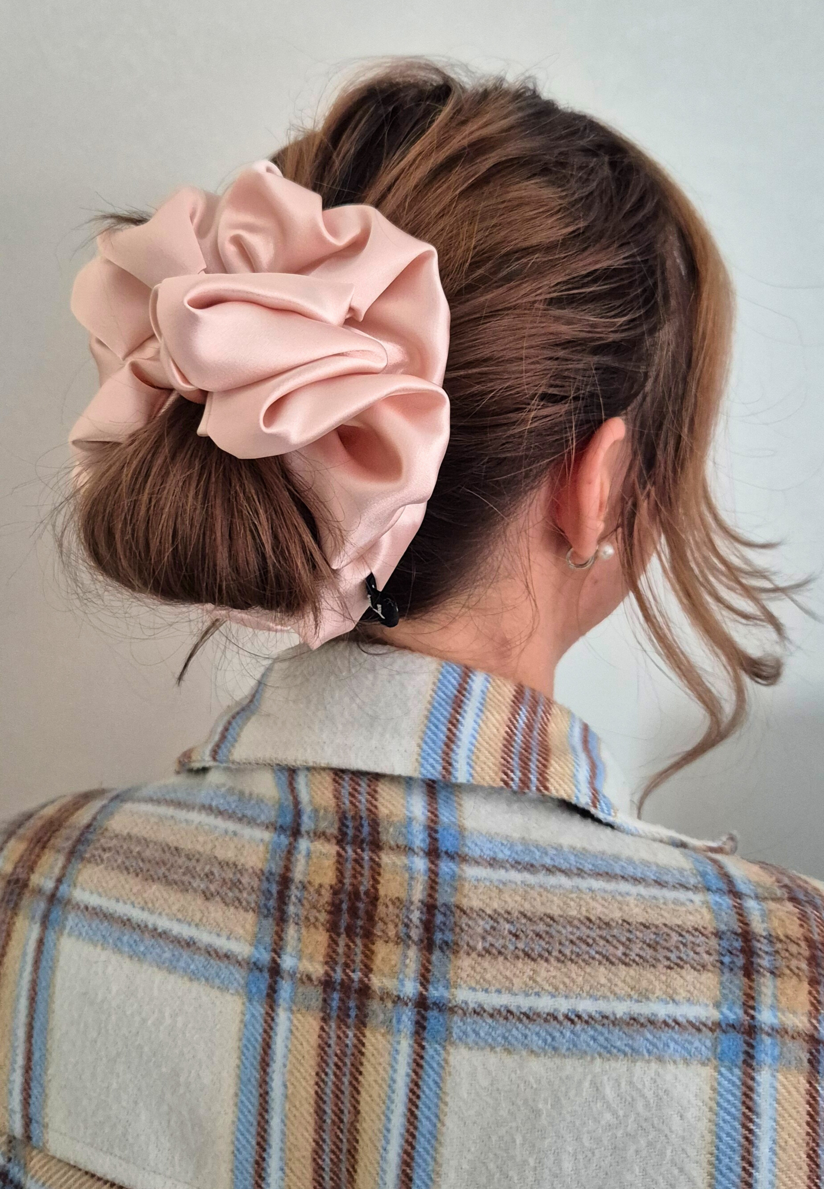 XXL Scrunchie Poederroze