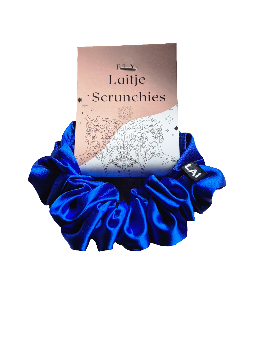 Mini Scrunchie Donker Blauw