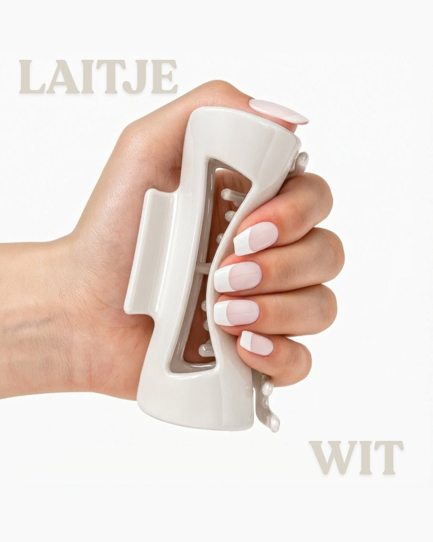 Laitje™ - Flexibele Haarklem Wit