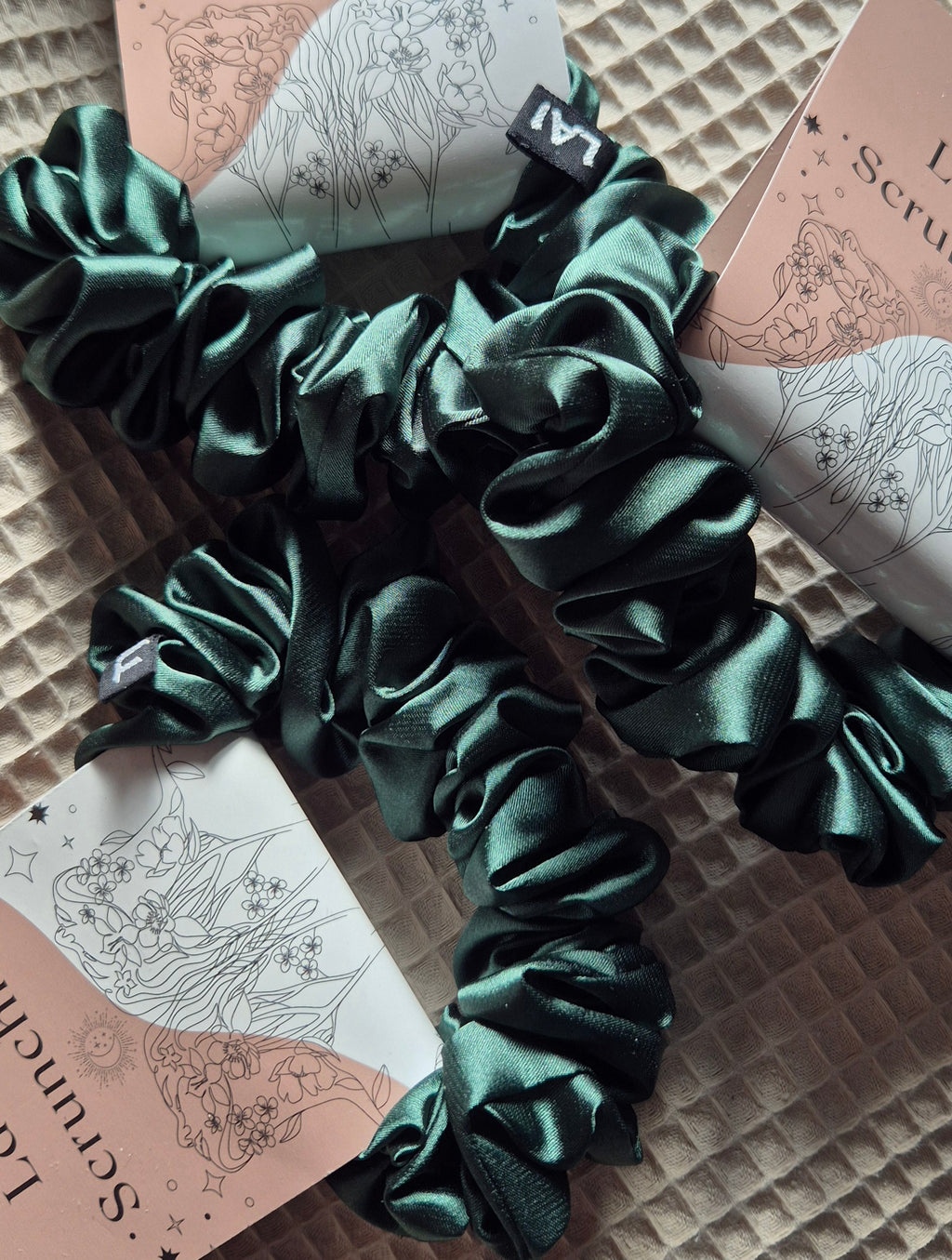 Mini Scrunchie Donker Groen