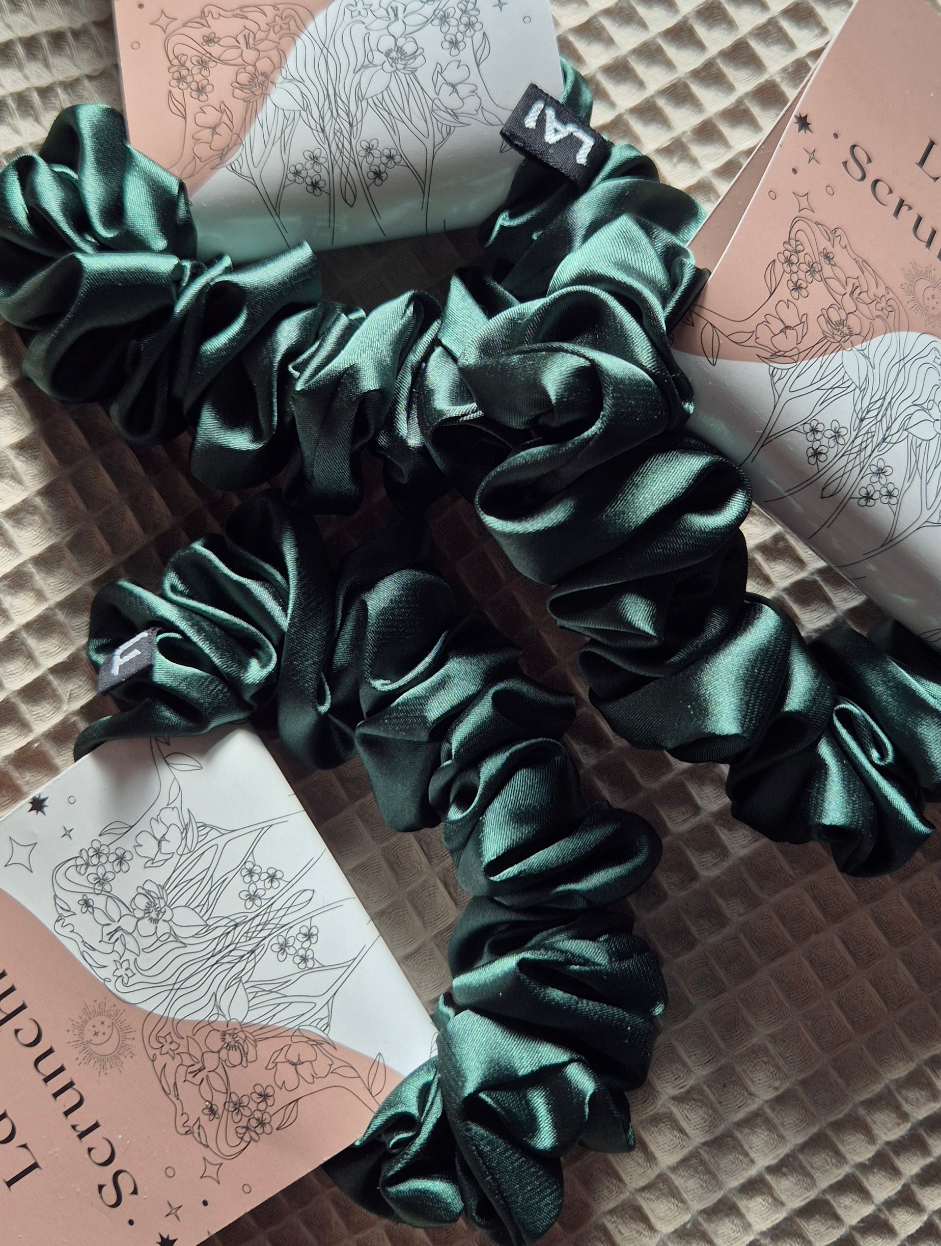 Mini Scrunchie Donker Groen