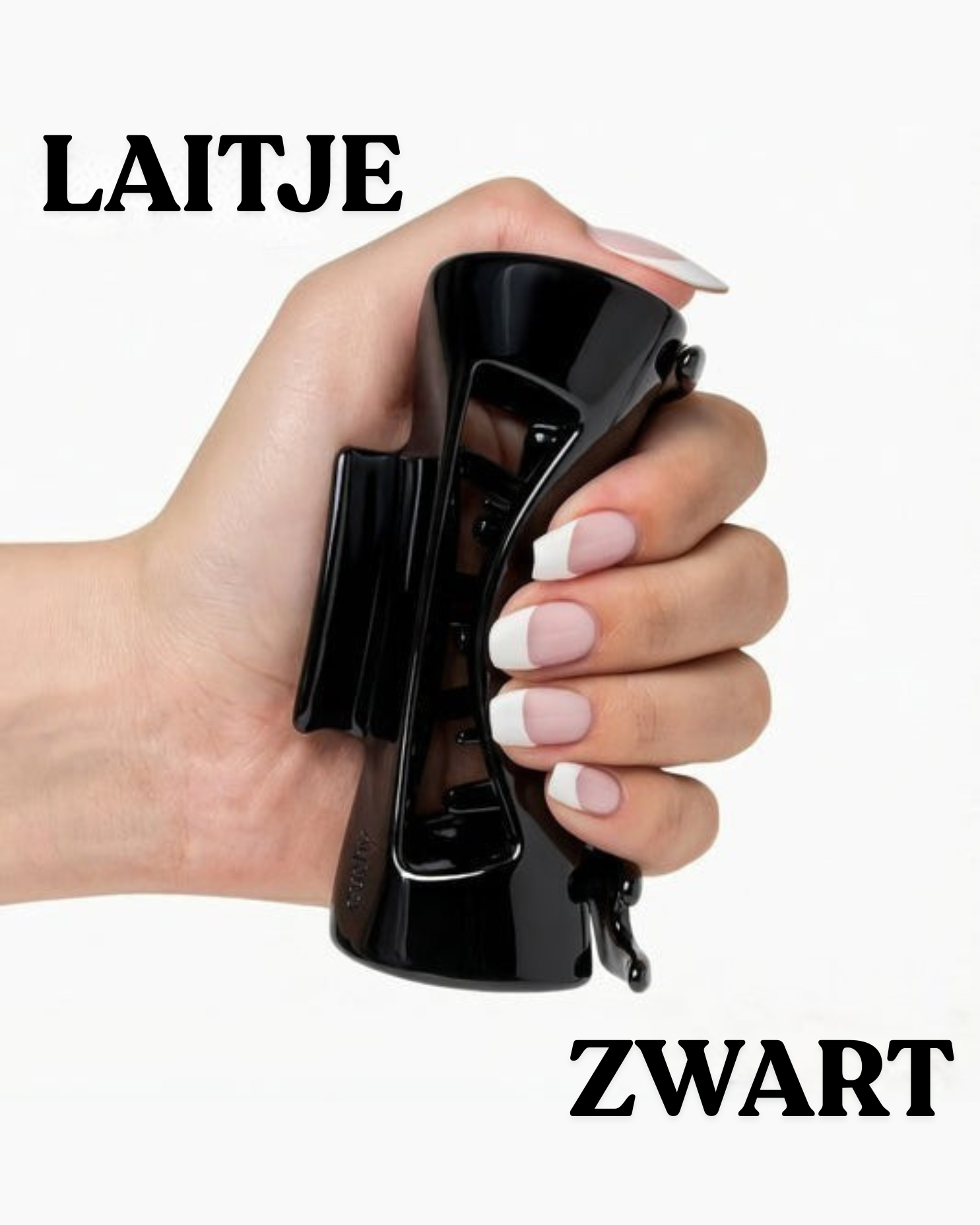 Laitje™ - Flexibele Haarklem Zwart