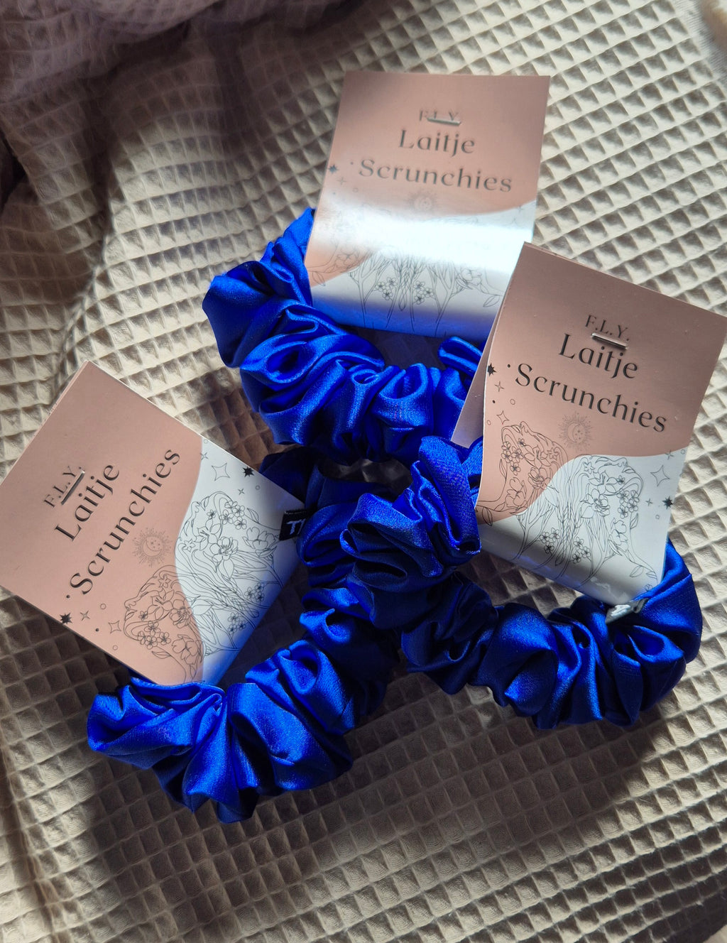 Mini Scrunchie Donker Blauw