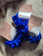 Mini Scrunchie Donker Blauw